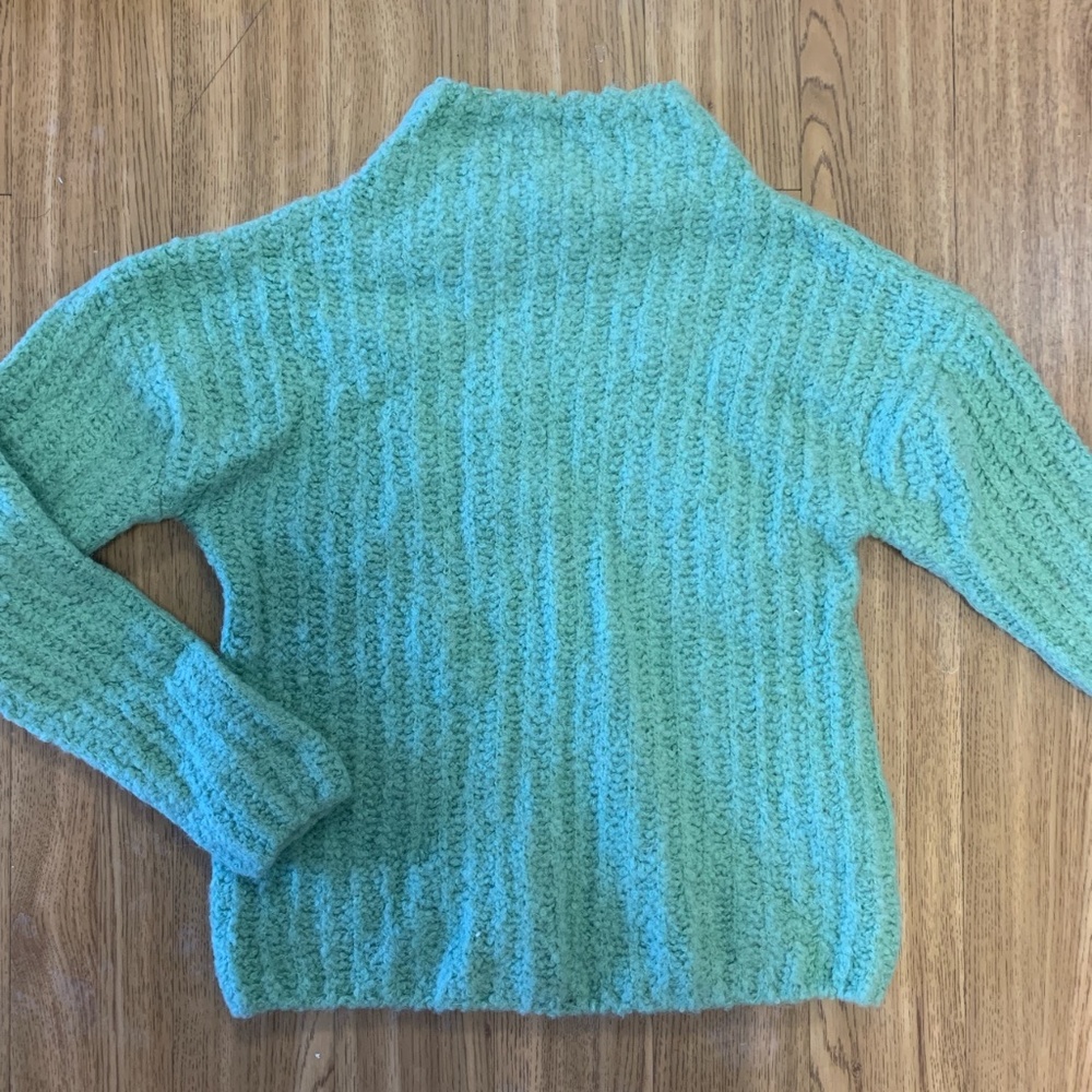Massimo Dutti Green Knit Sweater